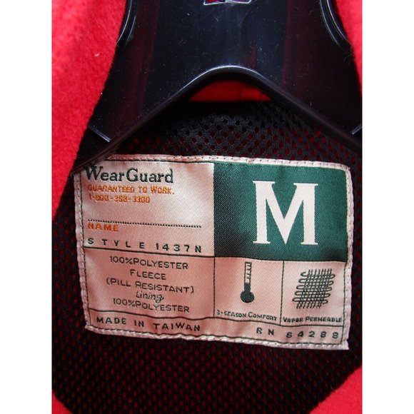 VINTAGE Wear Guard Jacket Medium Fleece Bomber Coat Work Wear Lined - Picture 8 of 9